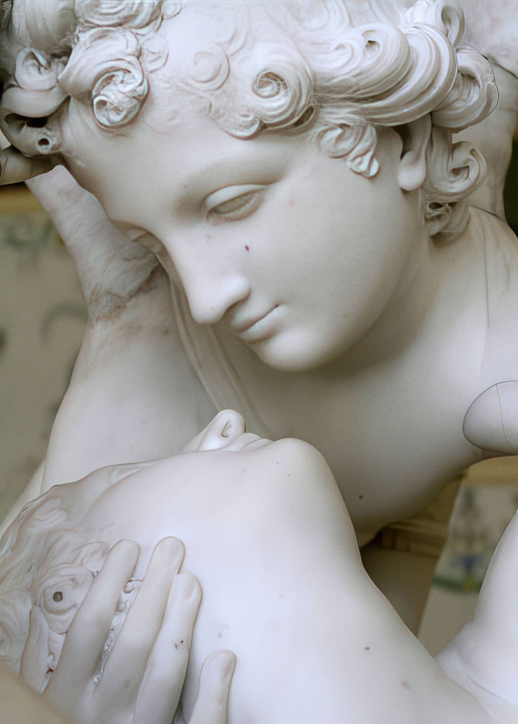 Kiss of Cupid and Psyche by Canova Hermitage Museum Version